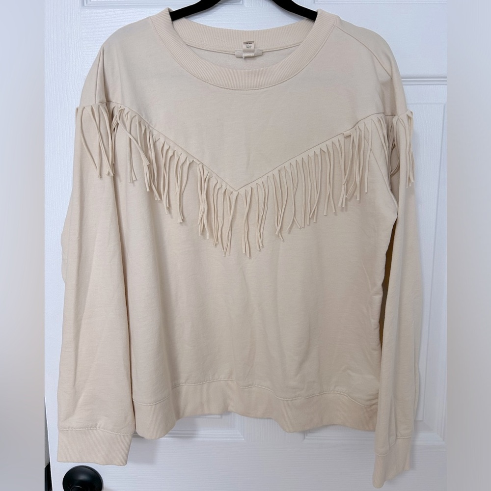 a.n.a a new approach Fringe Sweater